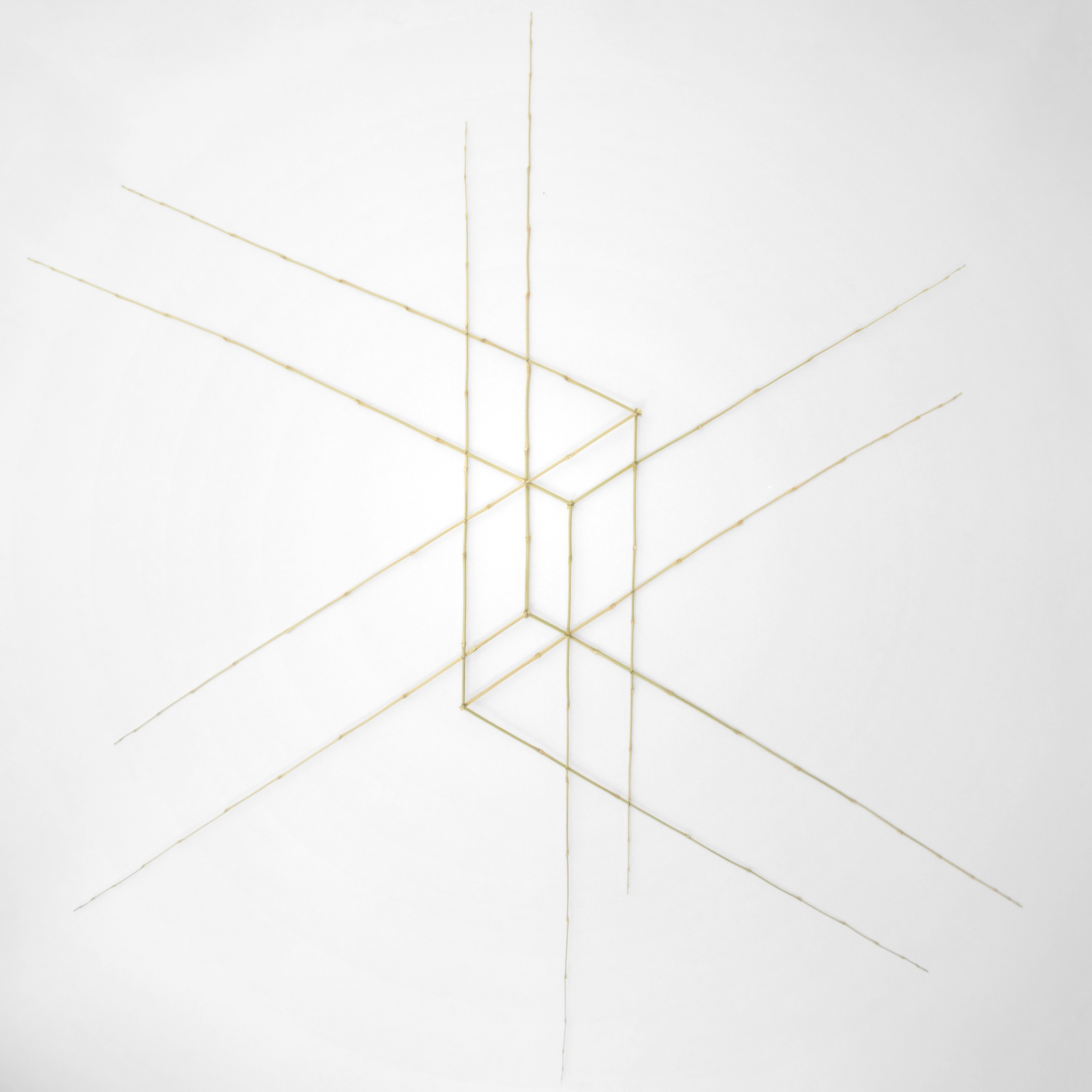 Sculpture 27. L 85 x H 96 cm. Bambou, fil de fer