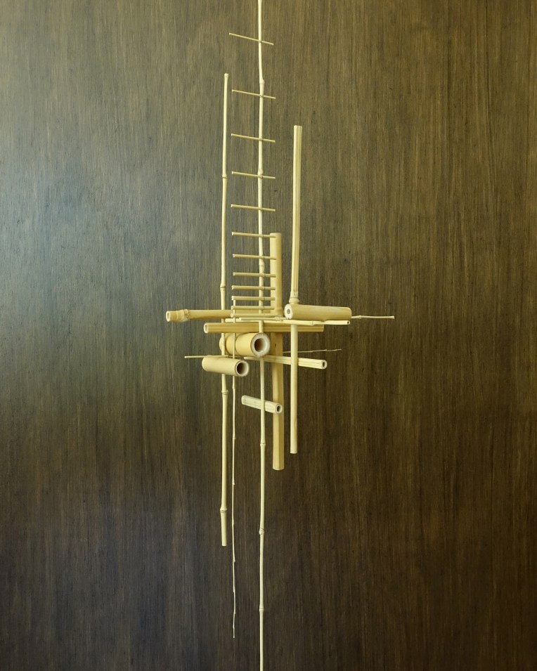 Sculpture 33. Bambou. L 24 x P 21 x H 154cm. 2023