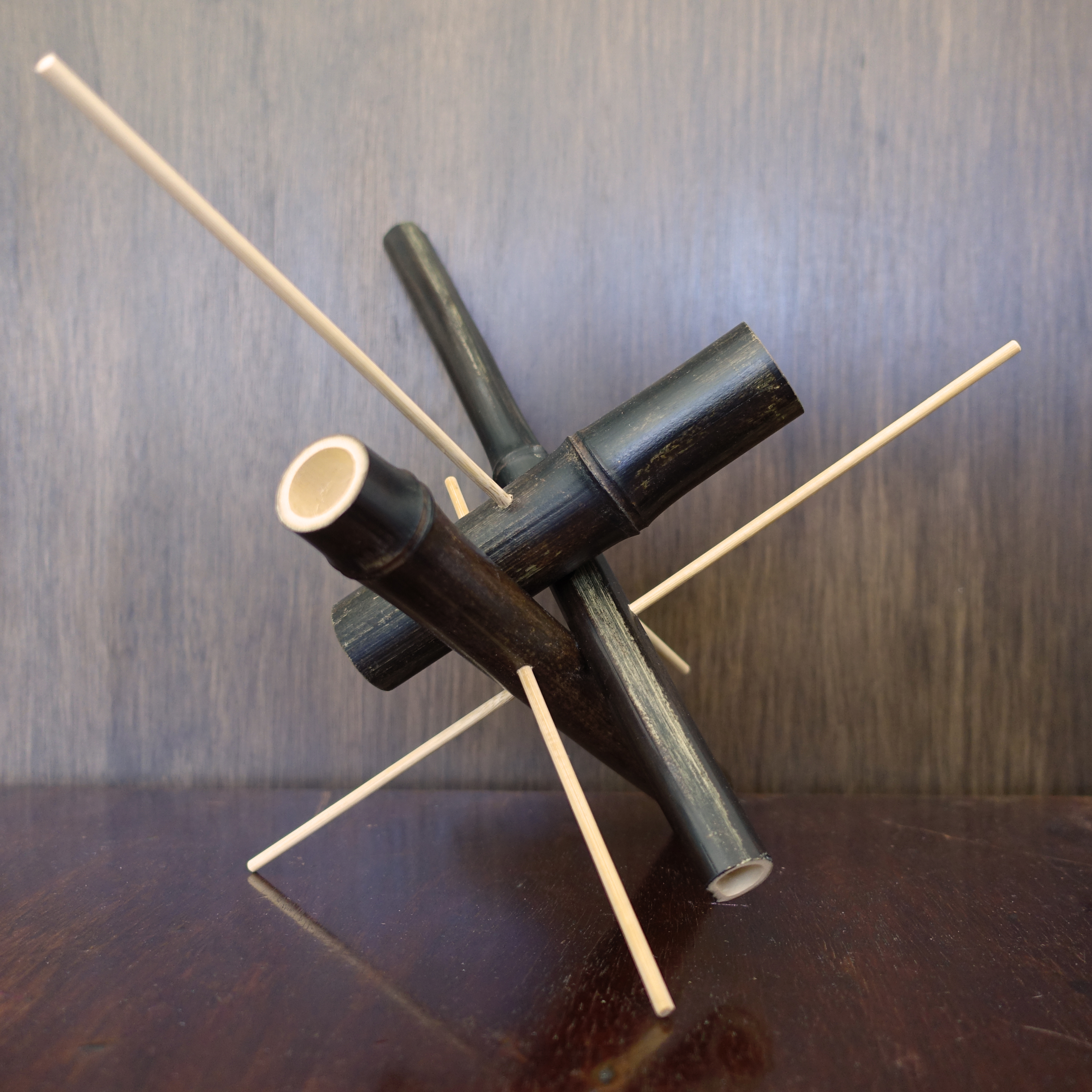 Sculpture 40 - bambou - L 28 x P 28 x H 28 cm