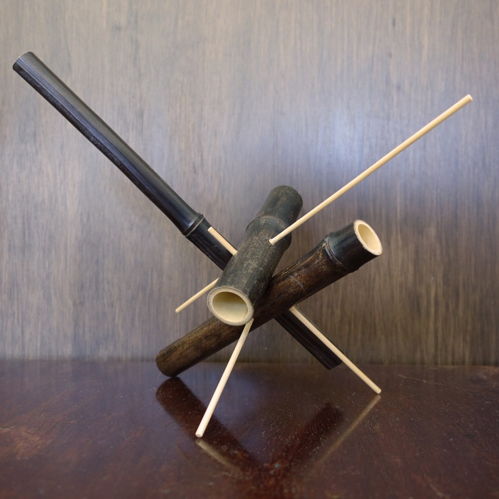 Sculpture 40 - bambou - L 28 x P 28 x H 28 cm